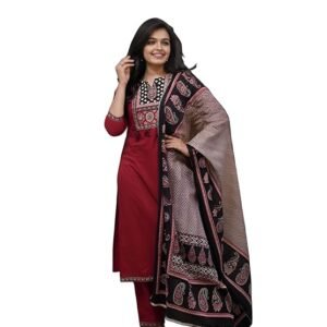 Material compositionPURE COTTON LengthKnee Length Sleeve type3/4 Sleeve Neck styleV Neck StyleRegular Material typeCotton Blend Country of OriginIndia